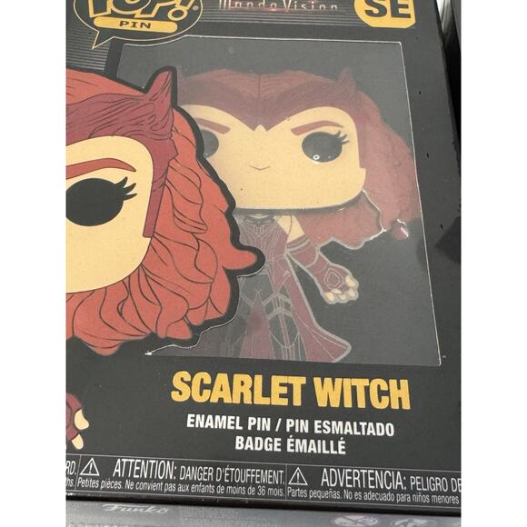 FUNKO POP! Scarlet Witch Wanda Vision Loki Marvel Enamel Pins SE NEW SEALED - Picture 7 of 8